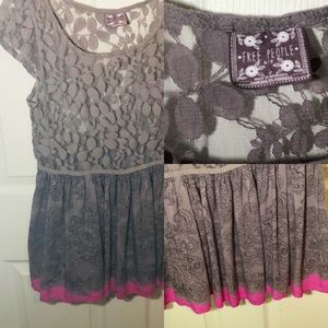 Free People Lace Top